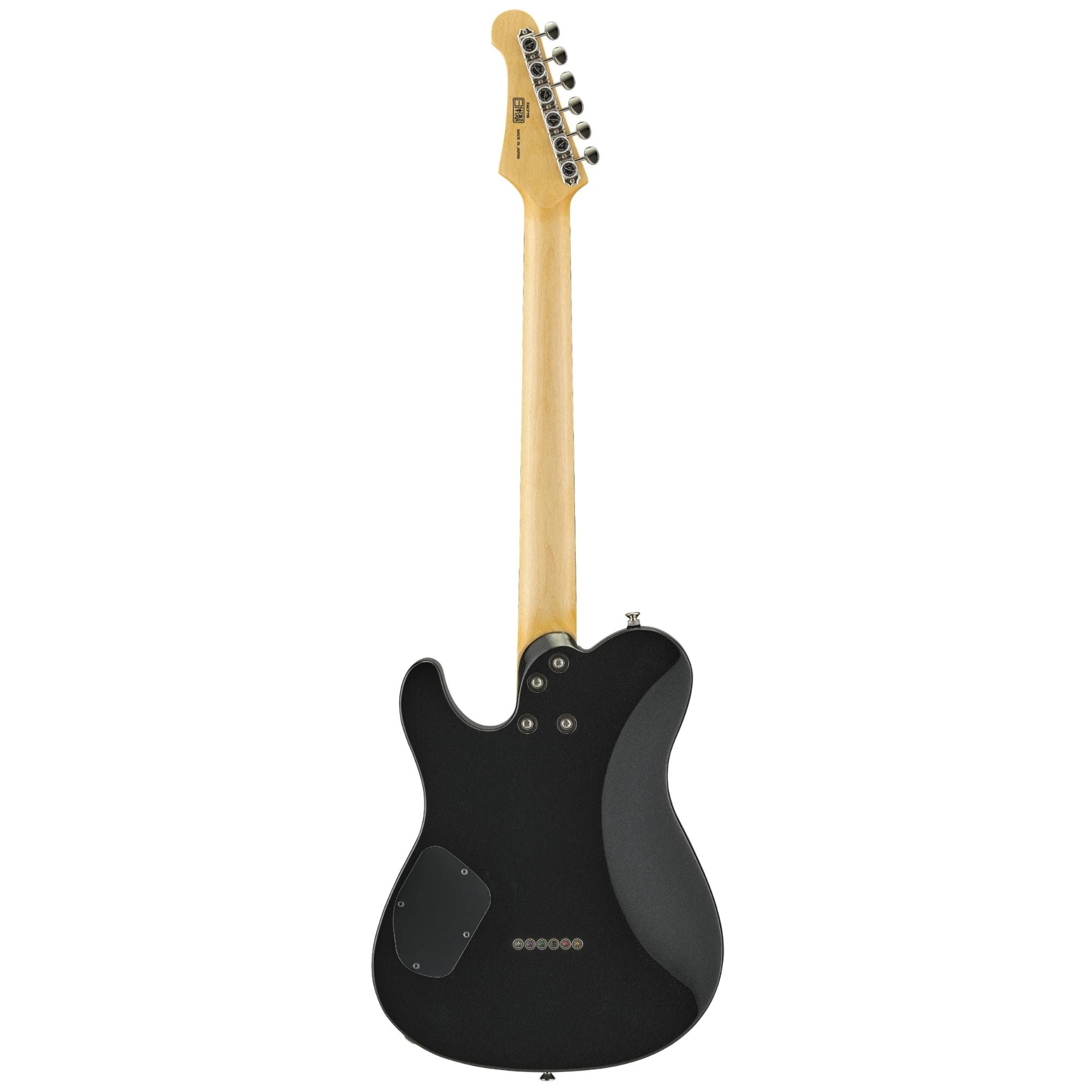 Yamaha Pacifica PACP11SBM electric guitar in black metallic finish, showcasing the sleek body and six-string design.