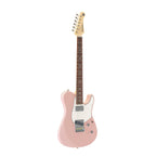 Yamaha Pacifica Standard Plus PACS+11S electric guitar in ash pink with a solid body and chrome hardware.
