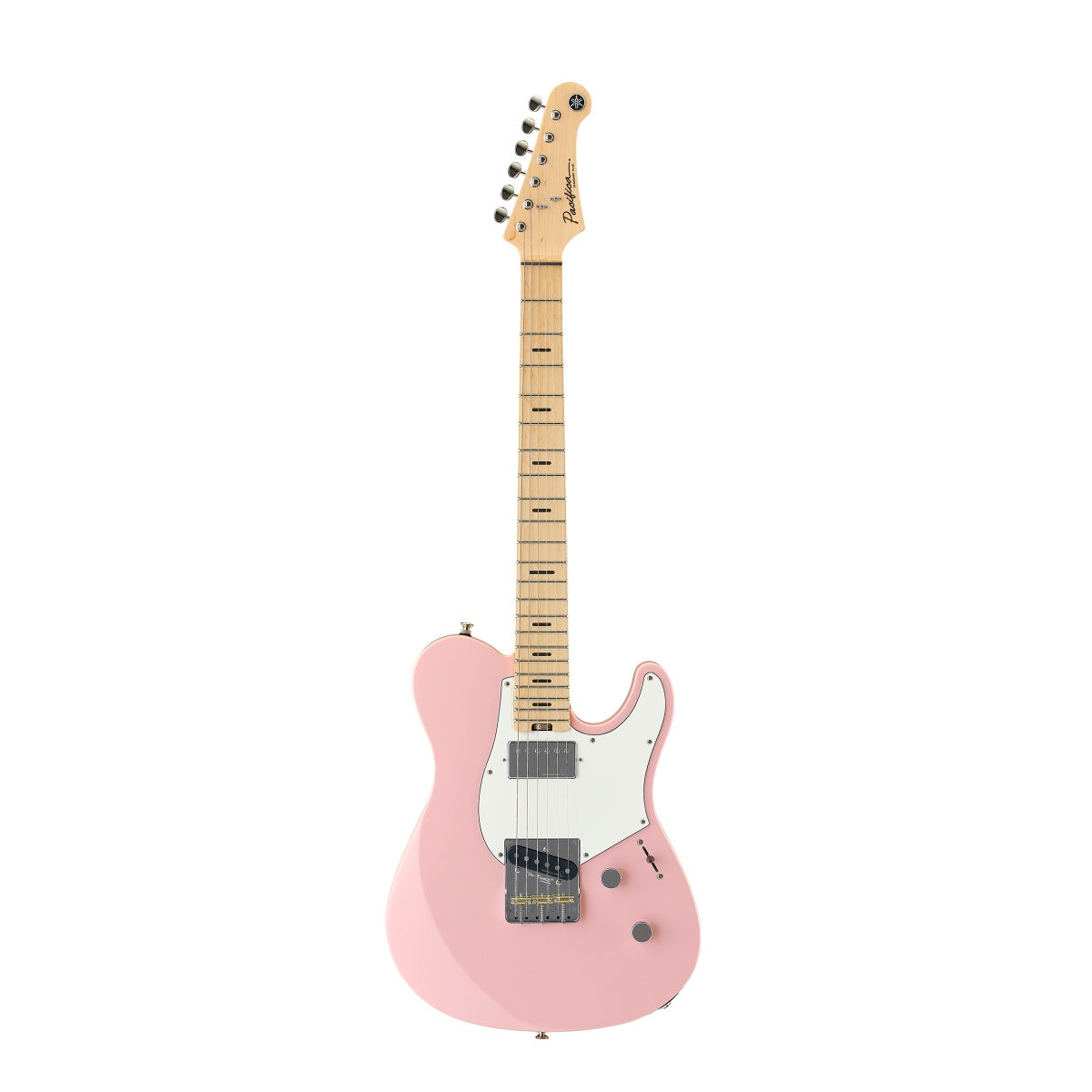 Yamaha Pacifica Standard Plus PACS+11SM electric guitar with ash pink finish and double-cut body design.
