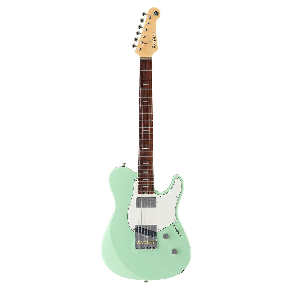 Yamaha Pacifica Standard Plus PACS+11S electric guitar in vibrant peppermint green, featuring a sleek body and six-string design.