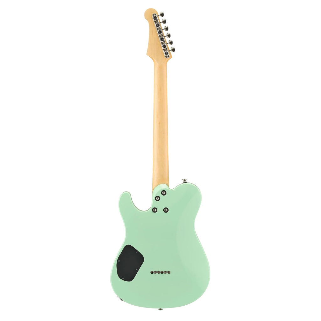 Yamaha Pacifica Standard Plus PACS+11S electric guitar in vibrant peppermint green, with a solid body and six-string design.