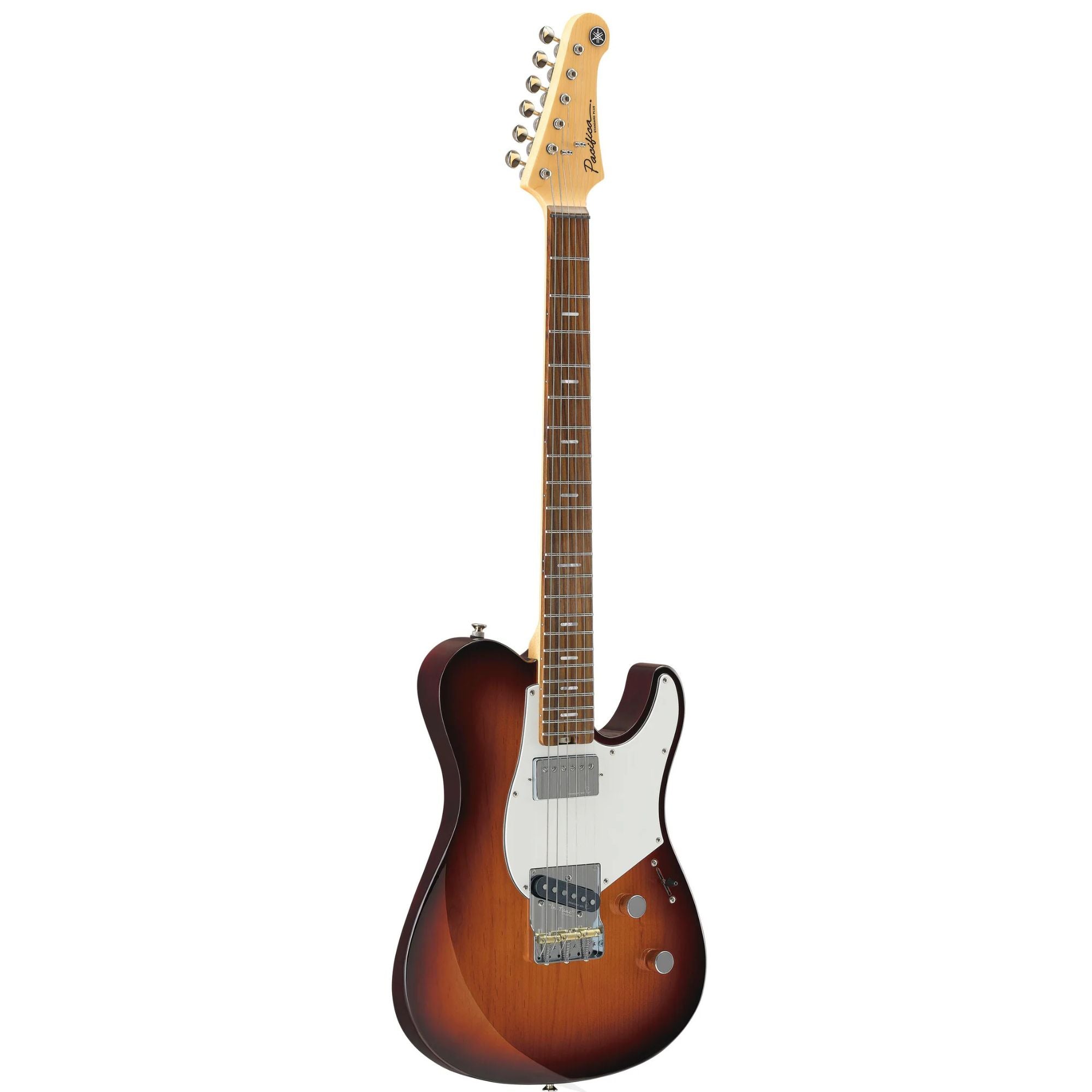 Yamaha Pacifica Standard Plus PACS+11S electric guitar in desert burst finish, featuring a sleek body and six-string design.
