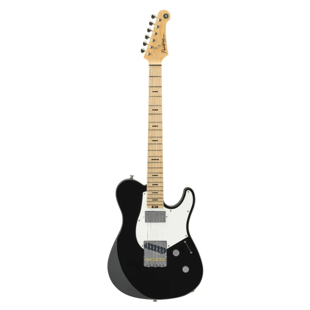 Yamaha Pacifica Standard Plus PACS+11SM electric guitar in black with double-cutaway body and chrome hardware.
