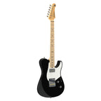 Yamaha Pacifica Standard Plus PACS+11SM black electric guitar with double-cut body and chrome hardware.