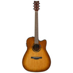 Yamaha TAG1CSB C Transacoustic acoustic guitar with sand burst gloss finish, showcasing its body, neck, and strings.