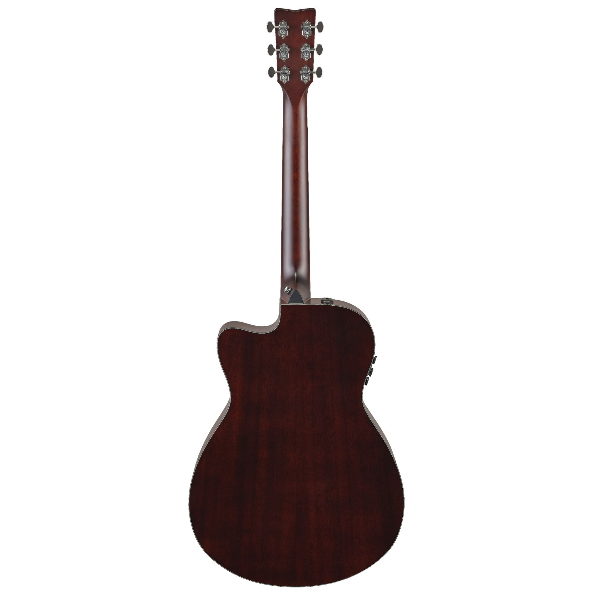 Yamaha TAS1CSB C Transacoustic acoustic guitar with Sand Burst gloss finish, showcasing its body and detailed craftsmanship.