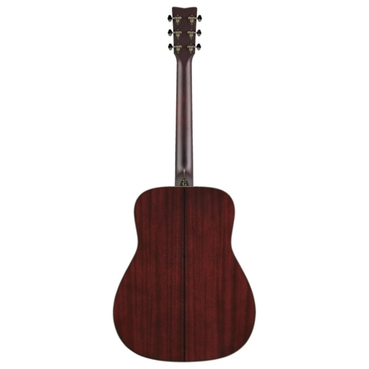 Yamaha FG7 M acoustic guitar in natural wood finish, showcasing its body and neck design, perfect for musicians and guitar enthusiasts.