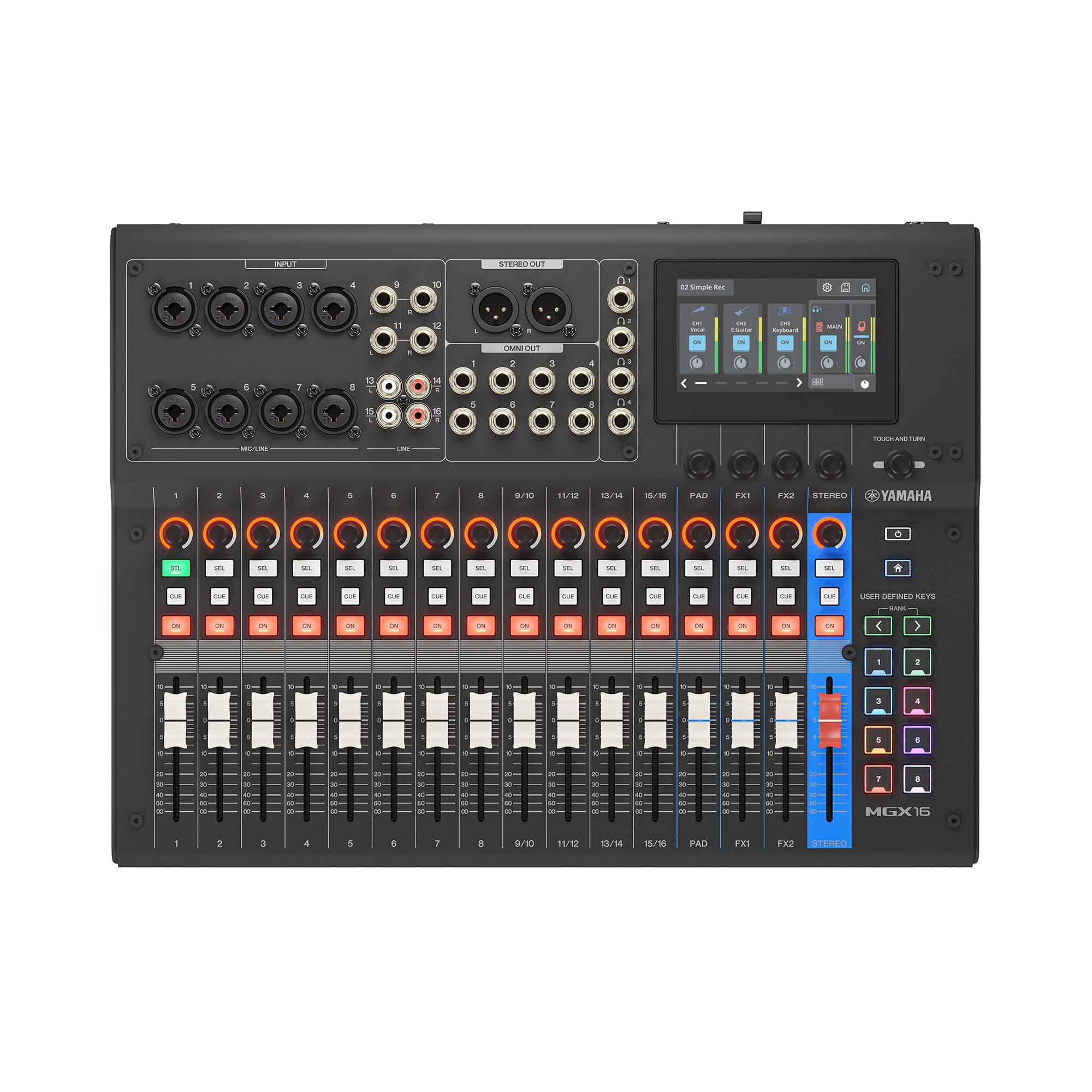 Yamaha MGX16 Digital Mixing Console – Black