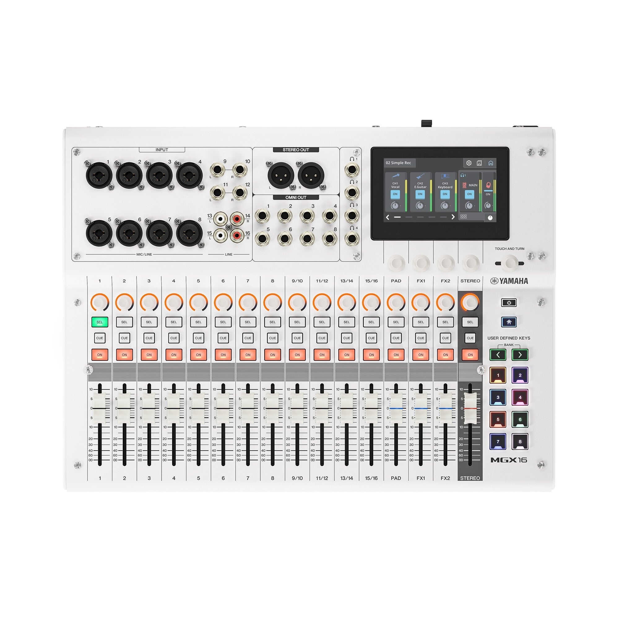 Yamaha MGX16 Digital Mixing Console – White