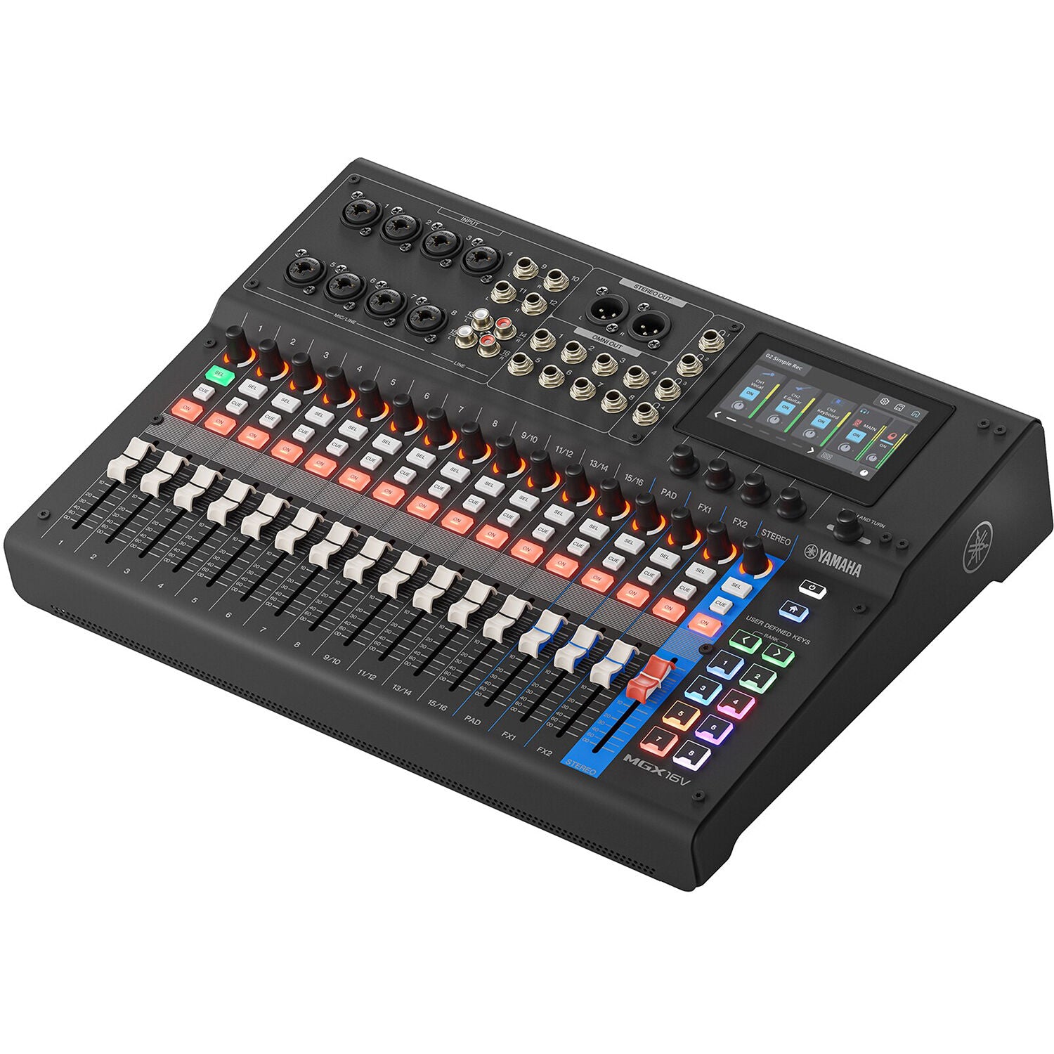 Yamaha MGX16V Digital Mixing Console With Video Interface – Black