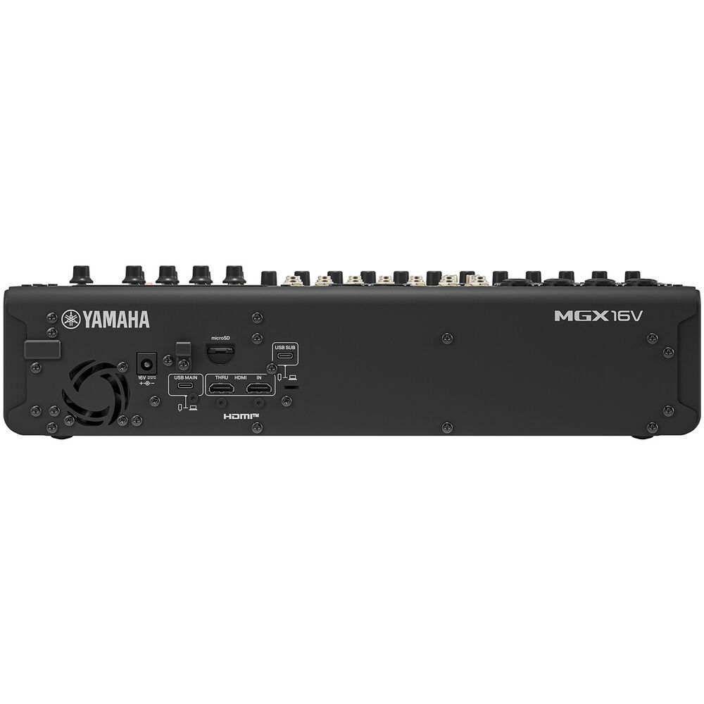 Yamaha MGX16V Digital Mixing Console With Video Interface – Black