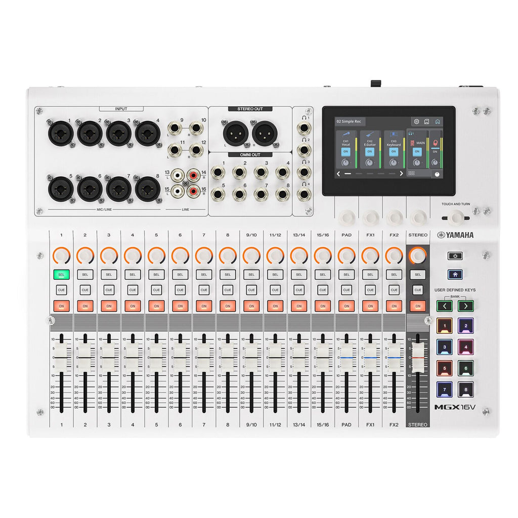 Yamaha MGX16V Digital Mixing Console With Video Interface – White
