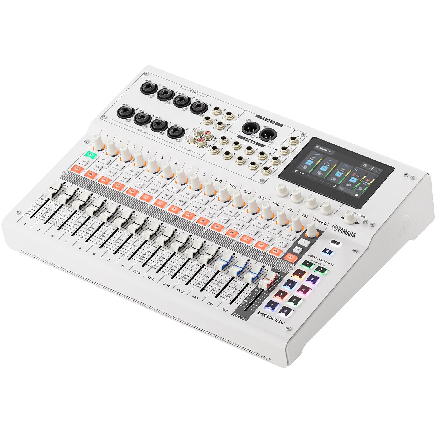 Yamaha MGX16V Digital Mixing Console With Video Interface – White