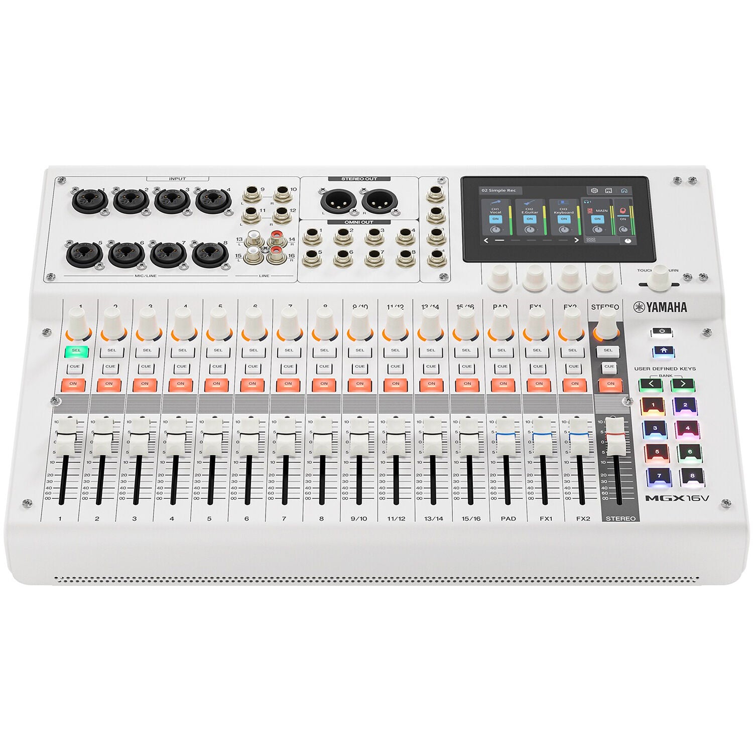 Yamaha MGX16V Digital Mixing Console With Video Interface – White