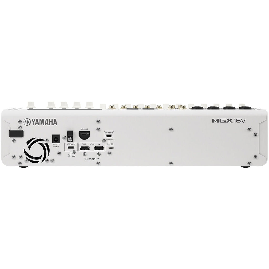 Yamaha MGX16V Digital Mixing Console With Video Interface – White