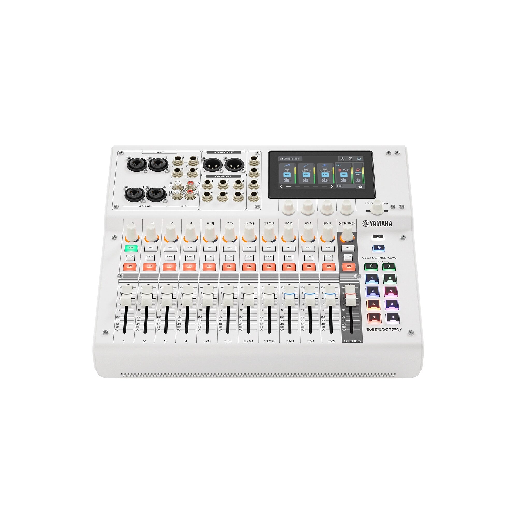 Yamaha MGX12V Digital Mixing Console With Video Interface – White