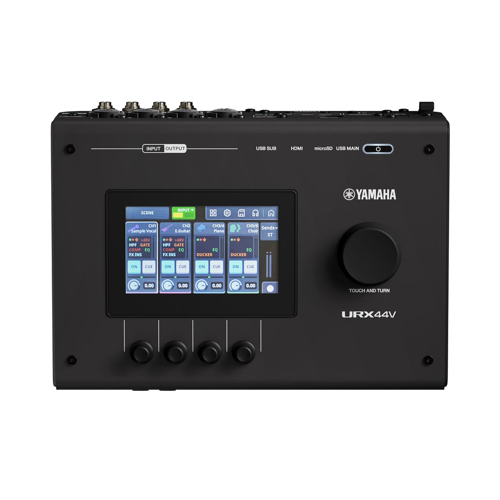 Yamaha URX44V Audio Interface / Mixerface With Video Interface – Black