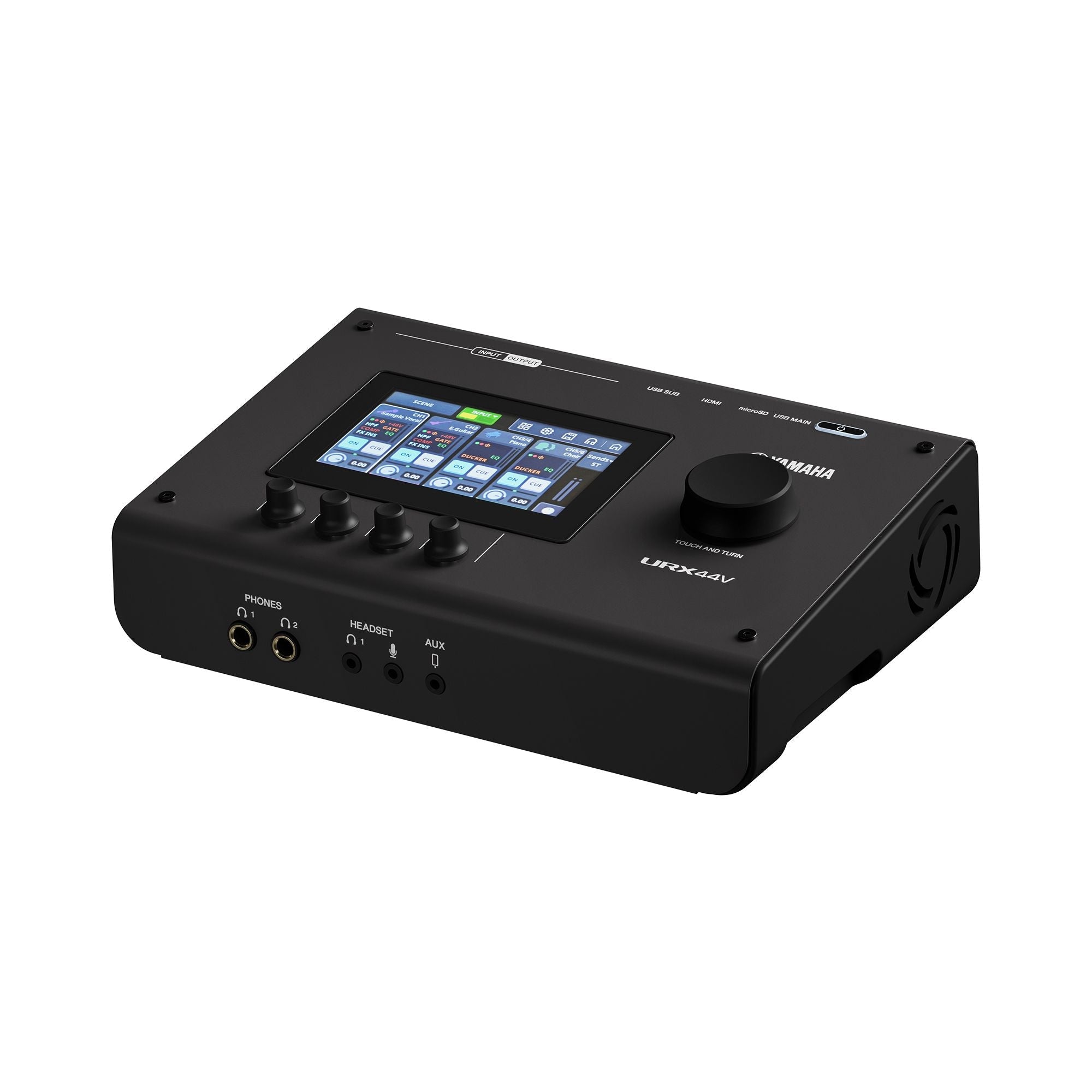 Yamaha URX44V Audio Interface / Mixerface With Video Interface – Black