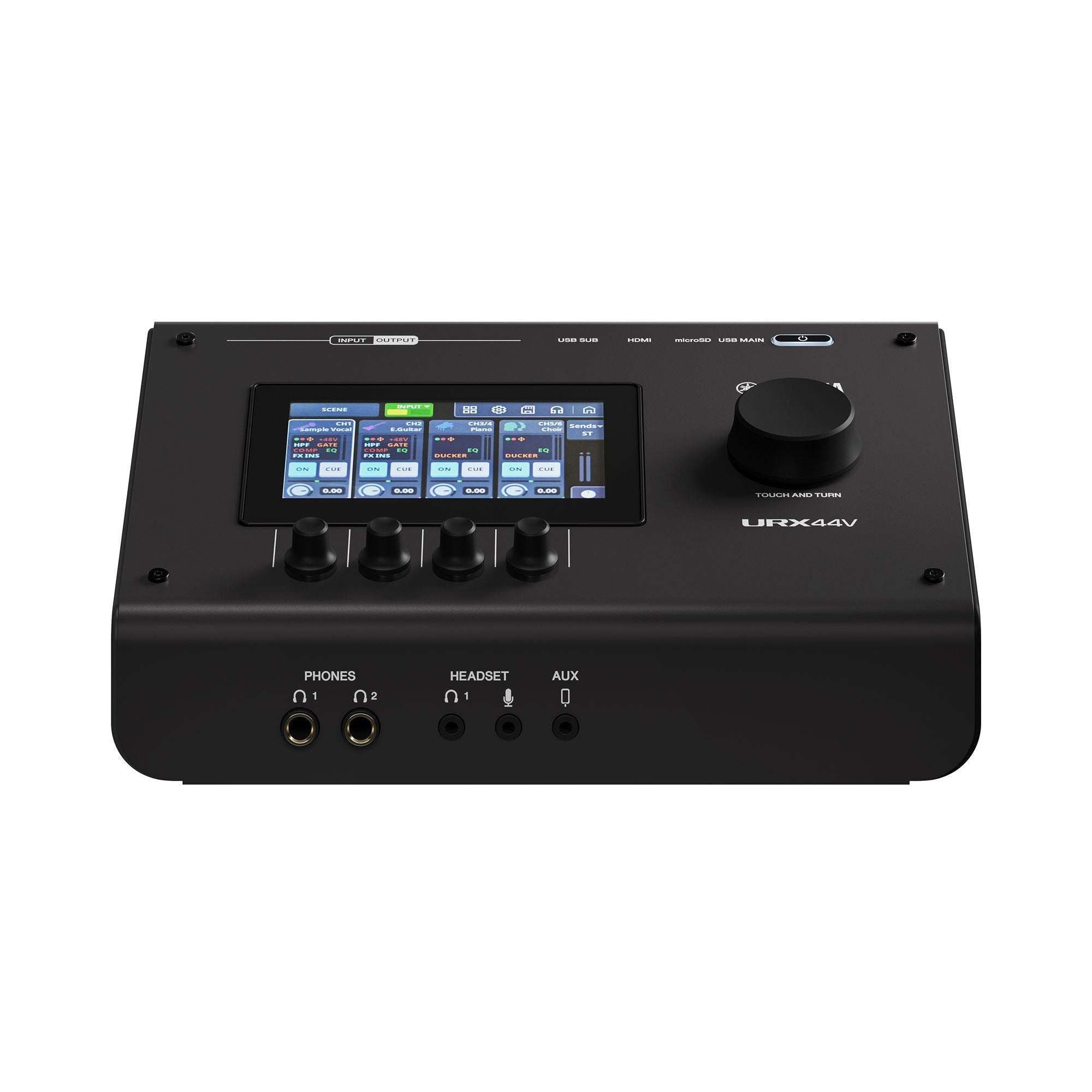 Yamaha URX44V Audio Interface / Mixerface With Video Interface – Black