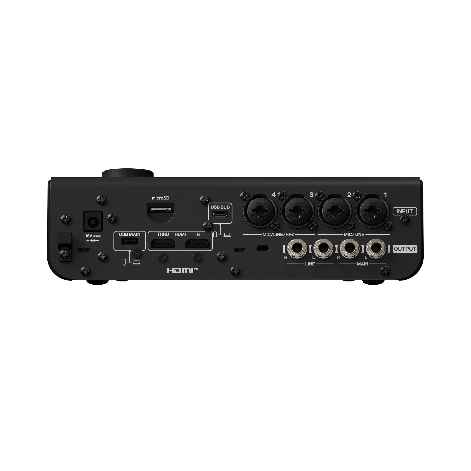 Yamaha URX44V Audio Interface / Mixerface With Video Interface – Black