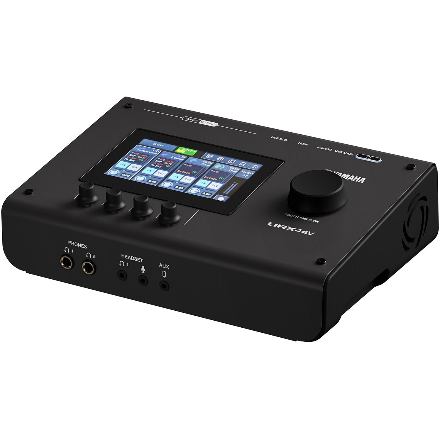Yamaha URX44V Audio Interface / Mixerface With Video Interface – Black