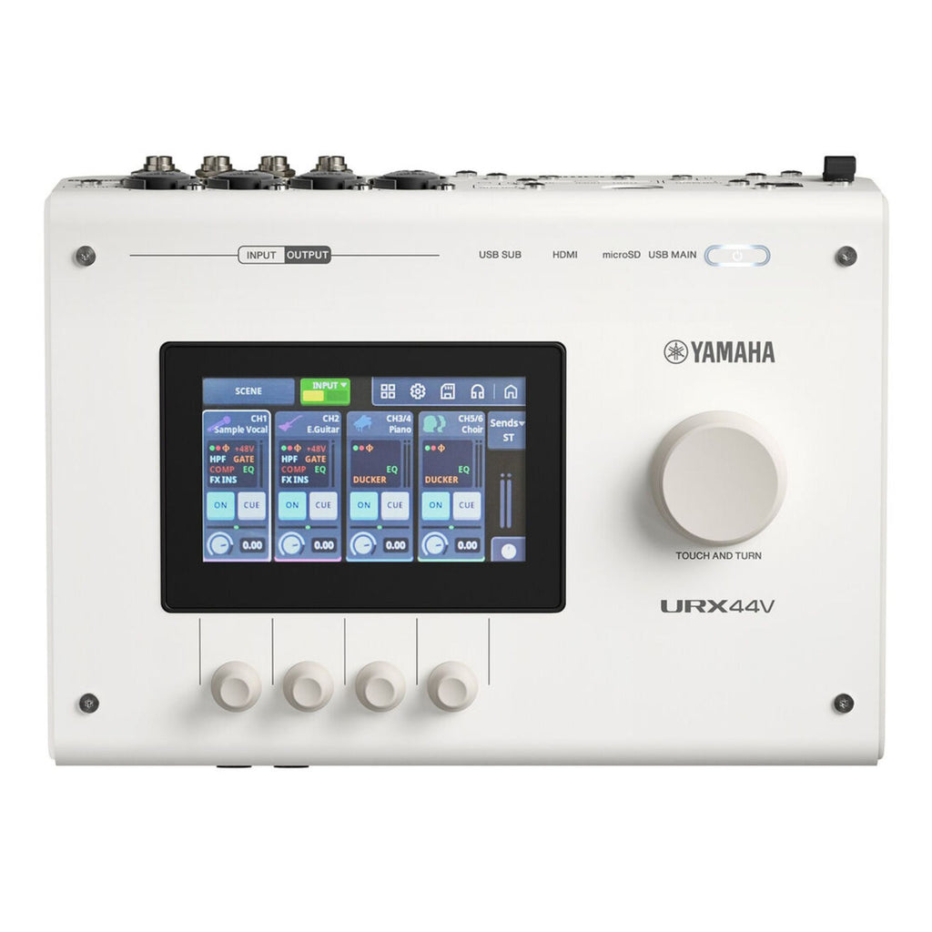 Yamaha URX44V Audio Interface / Mixerface With Video Interface – White