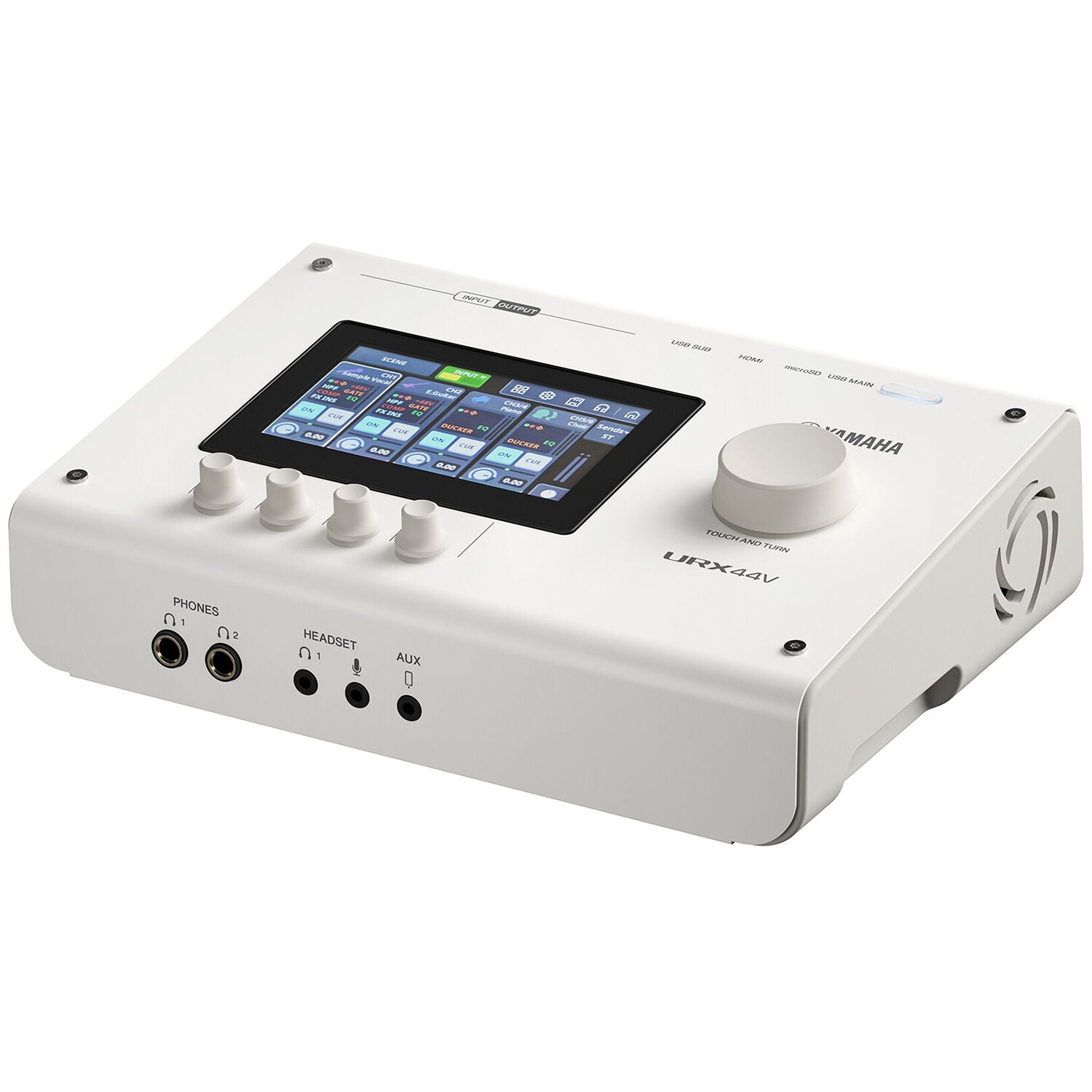 Yamaha URX44V Audio Interface / Mixerface With Video Interface – White