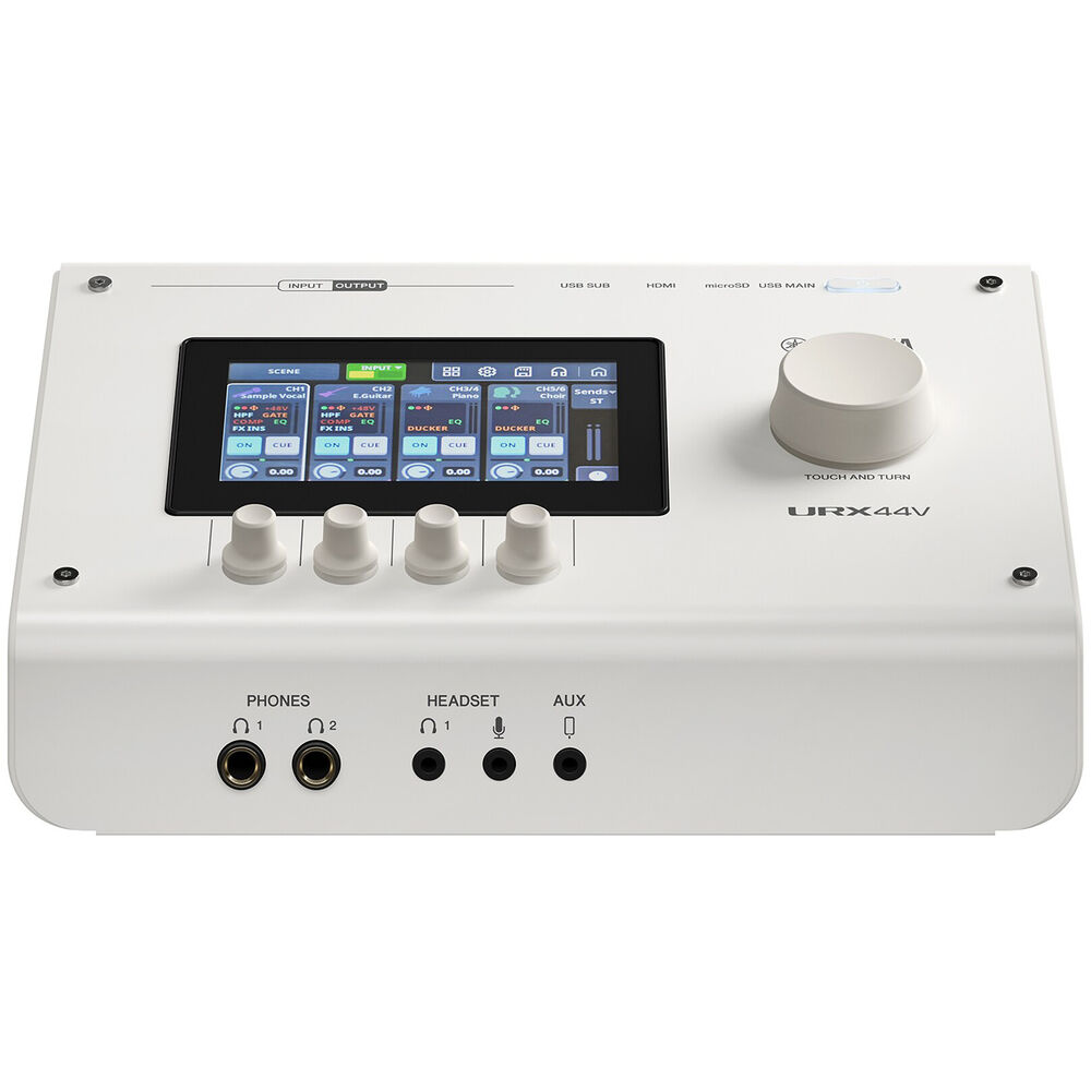 Yamaha URX44V Audio Interface / Mixerface With Video Interface – White