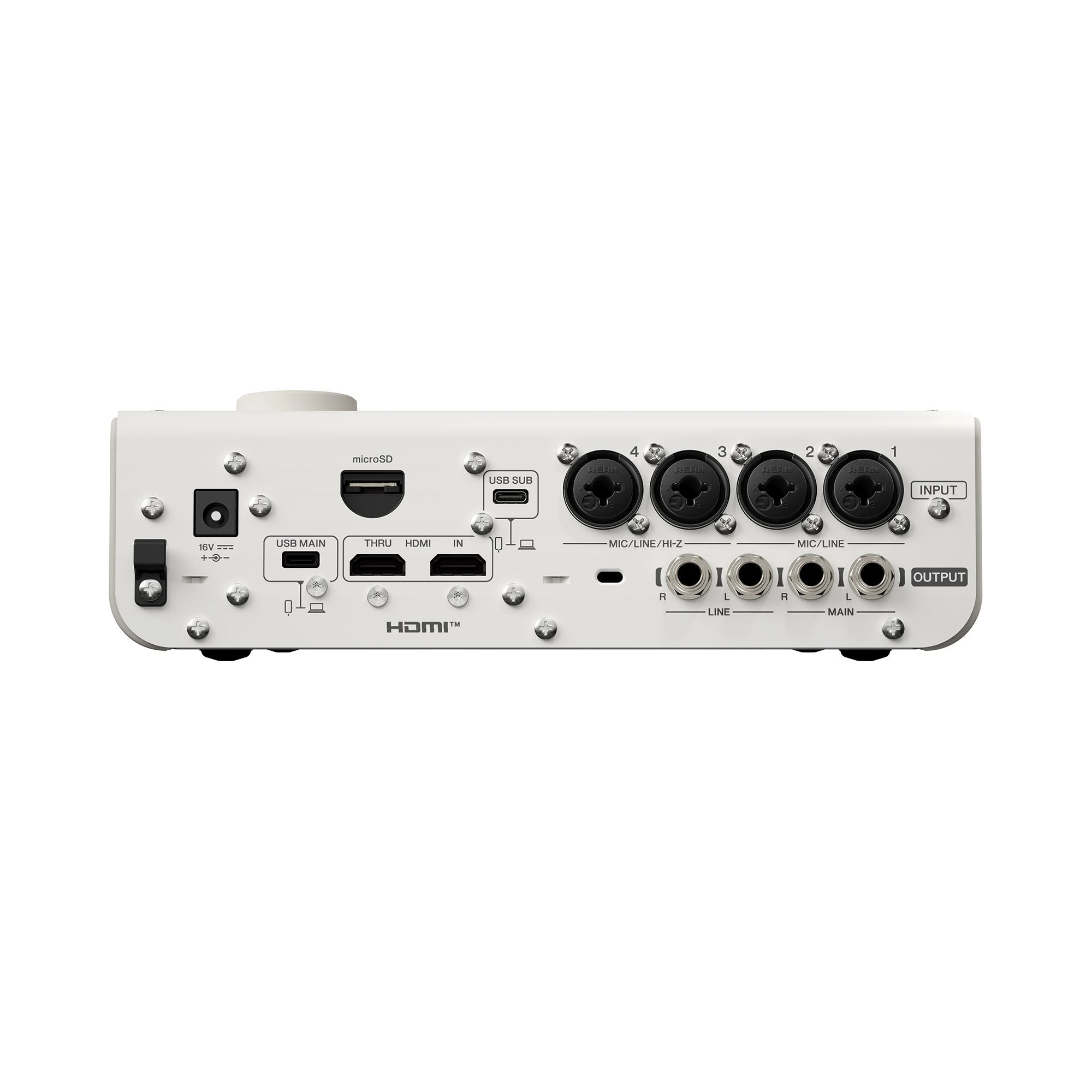 Yamaha URX44V Audio Interface / Mixerface With Video Interface – White