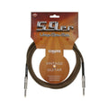 Klotz 59'er Vintage Guitar Cable 3m Tweed/Gold Tip - Angle