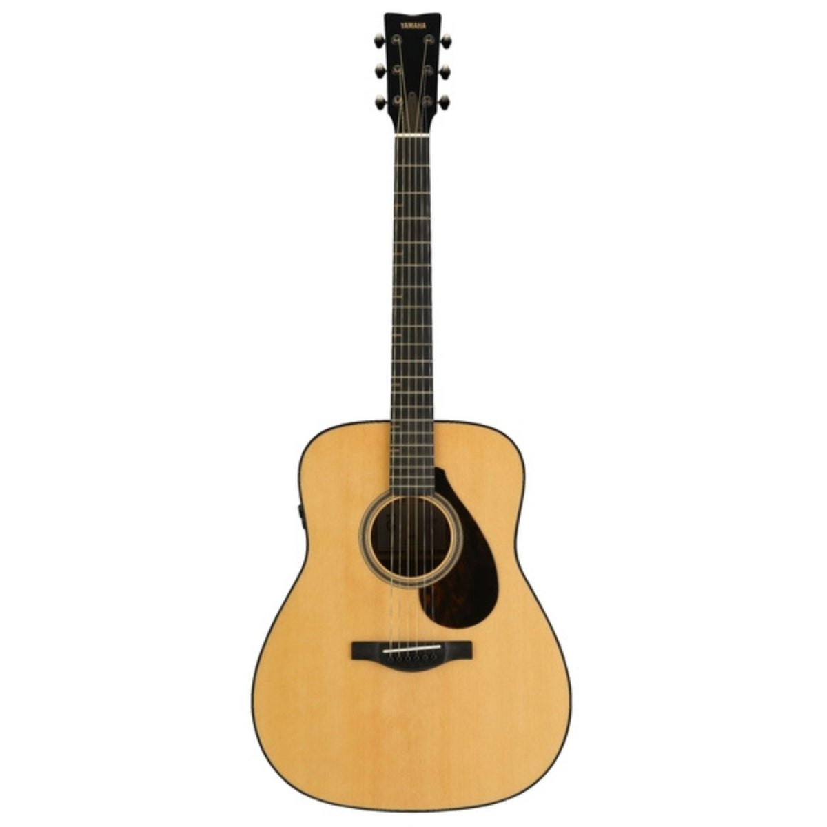 Yamaha FG7 MX acoustic guitar with natural wood finish, showcasing its body, neck, and six-string design.