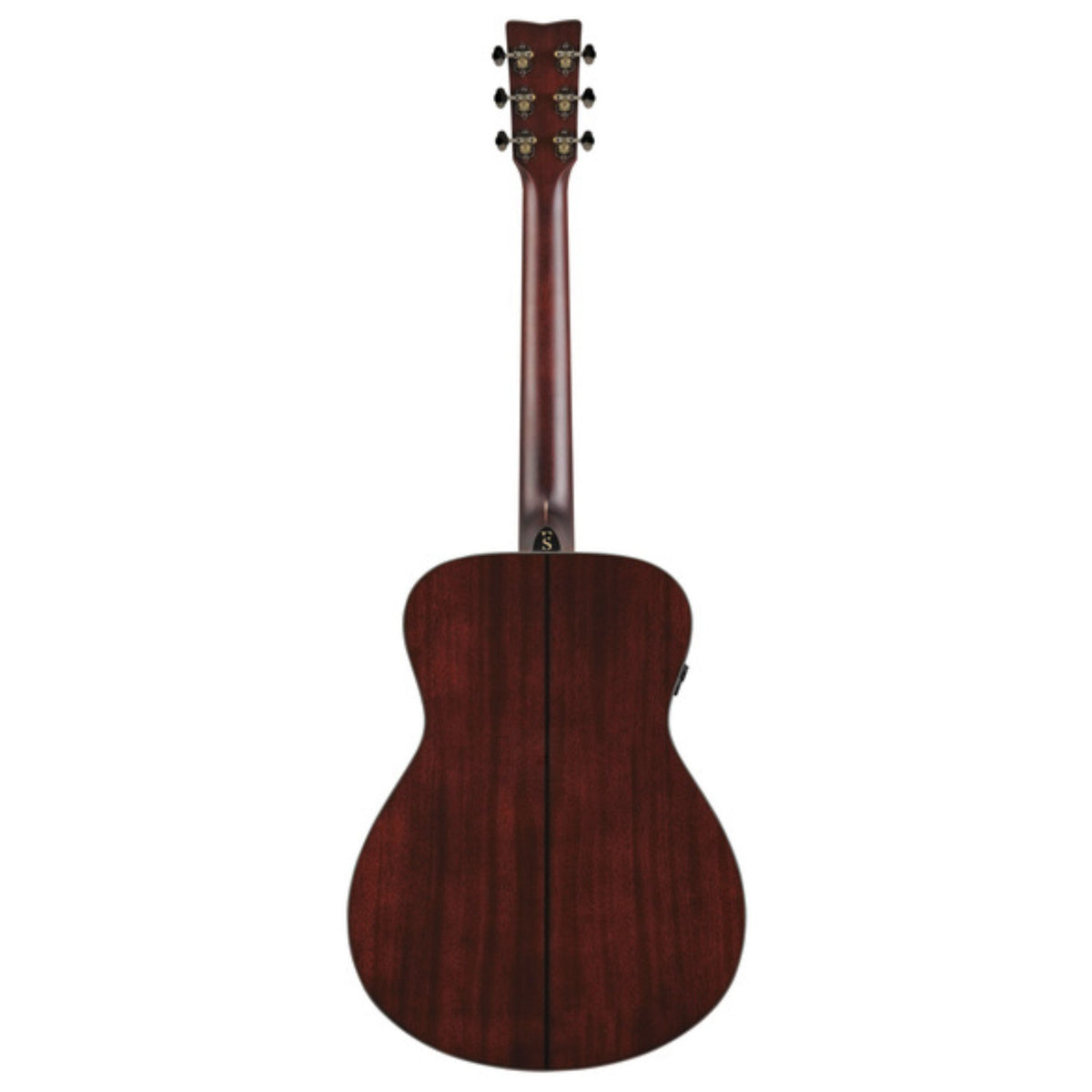Yamaha FS7 MX acoustic guitar in natural finish, showcasing its wooden body, neck, and six-string design on a plain background.