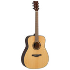 Yamaha TAG1ENT Transacoustic guitar in natural gloss, acoustic guitar with built-in effects and sleek wood finish.