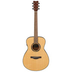 Yamaha TAS1ENT Element Transacoustic acoustic guitar in natural gloss finish, showcasing its sleek body and detailed craftsmanship.