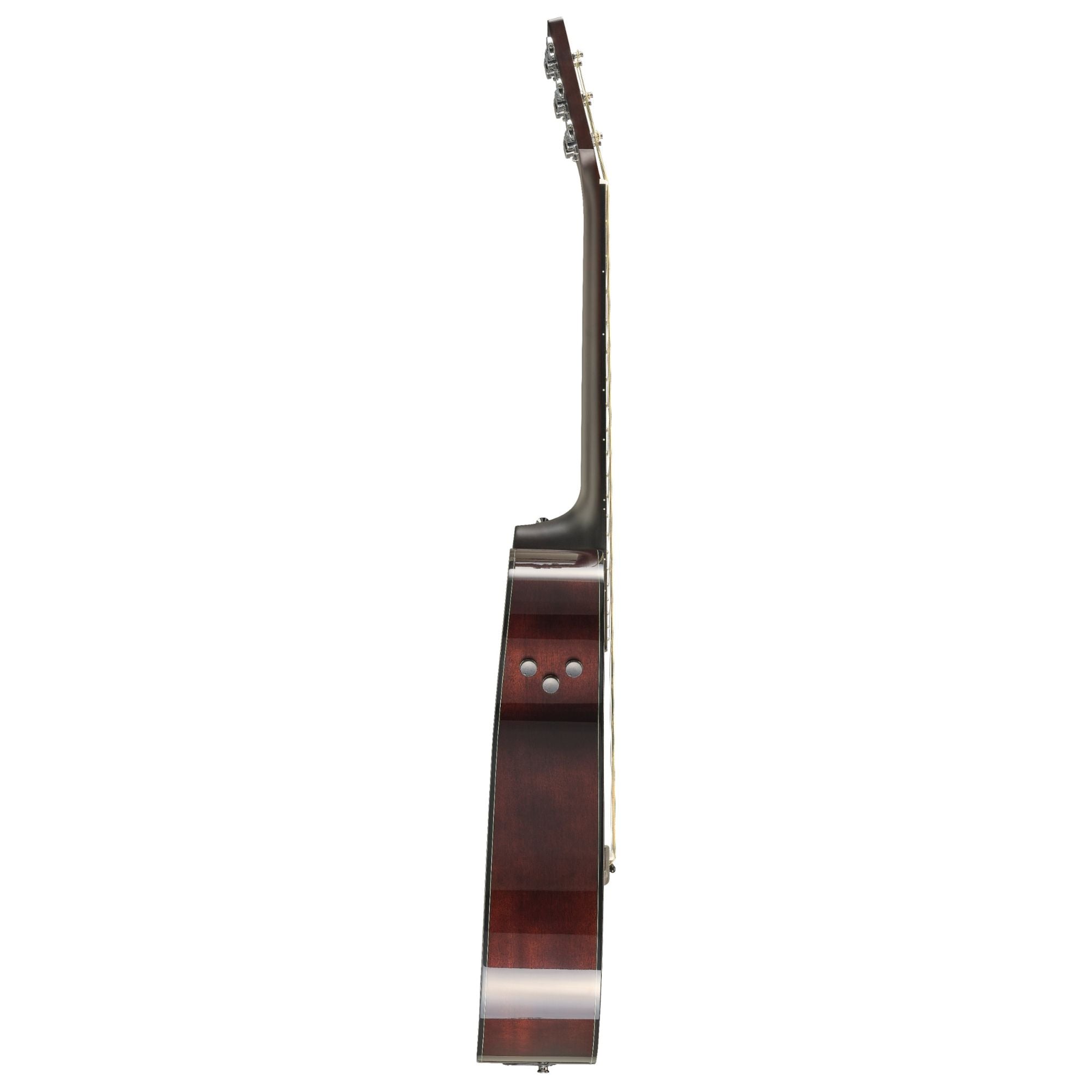 Yamaha TAS1ENT Transacoustic acoustic guitar in natural gloss finish, showcasing its body and neck details.