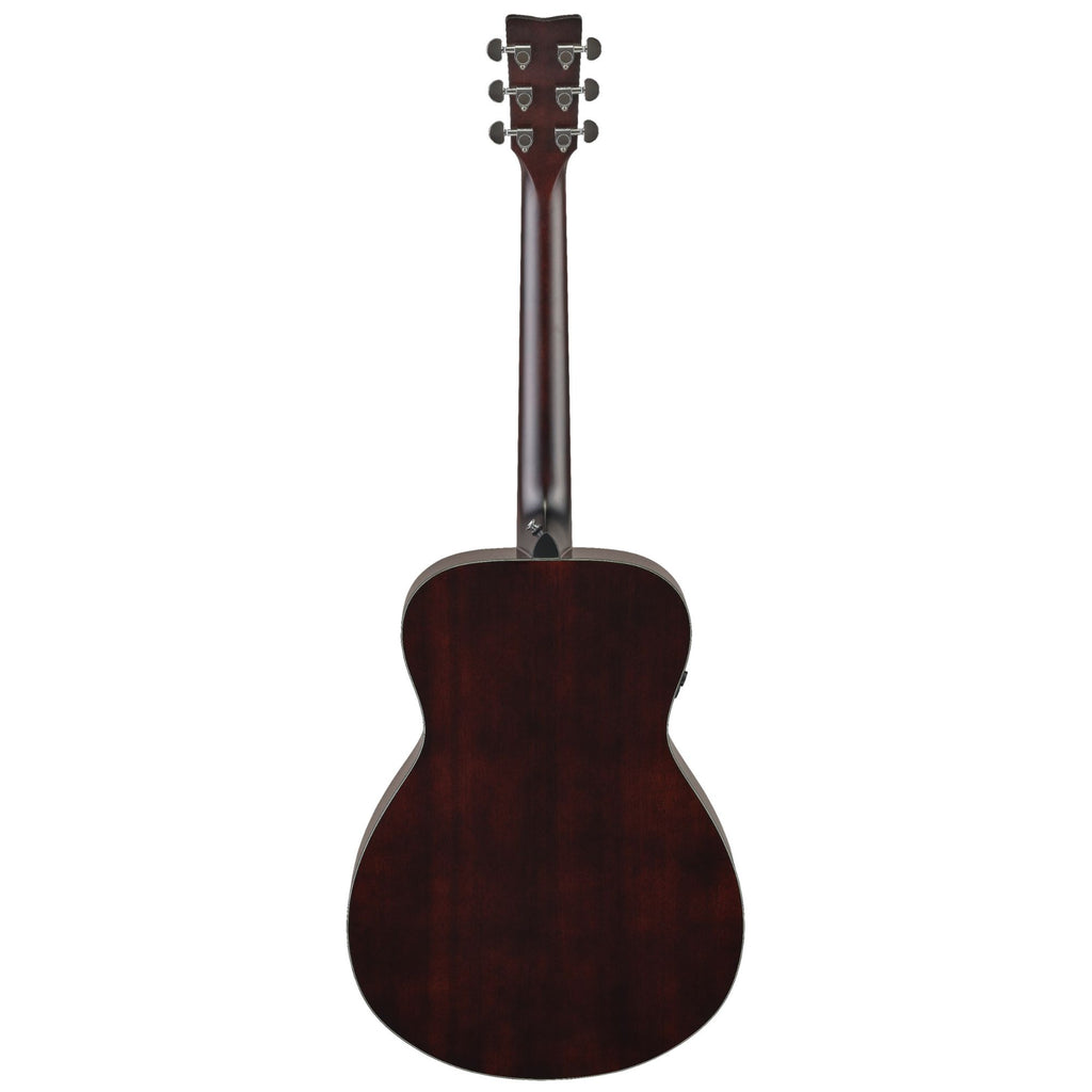 Yamaha TAS1ESB Transacoustic acoustic guitar in Sand Burst gloss with a natural wood finish and sleek body shape.