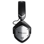 Roland VMH-D1 V-Drums headphones by V-MODA, black over-ear headphones with padded ear cups for drumming and studio use.