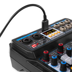 Vonyx VMM-P500 4 Channel Music Mixer with Bluetooth and MP3 Player