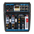 Vonyx VMM-P500 4 Channel Music Mixer with Bluetooth and MP3 Player