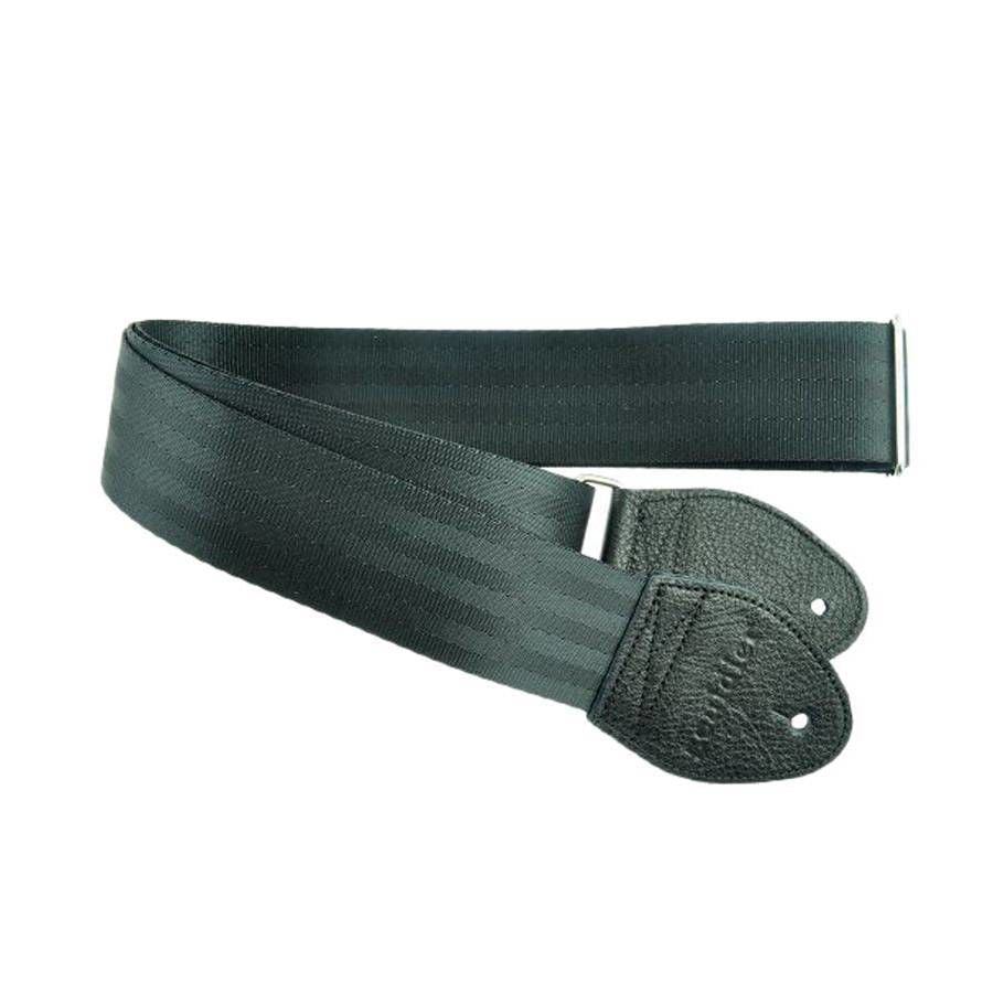 Souldier USA Guitar Strap 2in - Plain Seatbelt Black