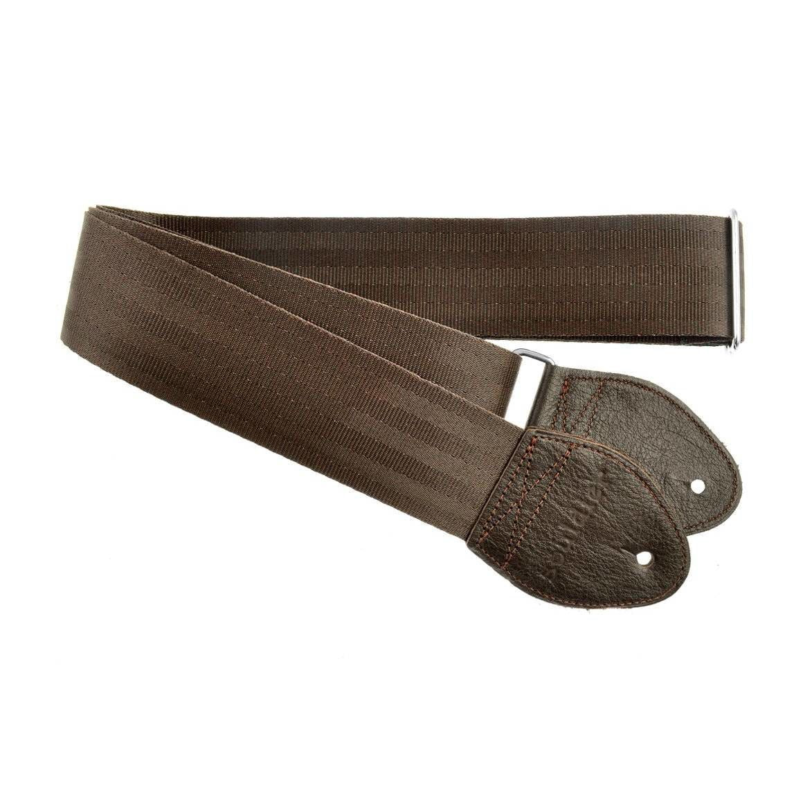 Souldier USA Guitar Strap 2in - Plain Seatbelt Brown
