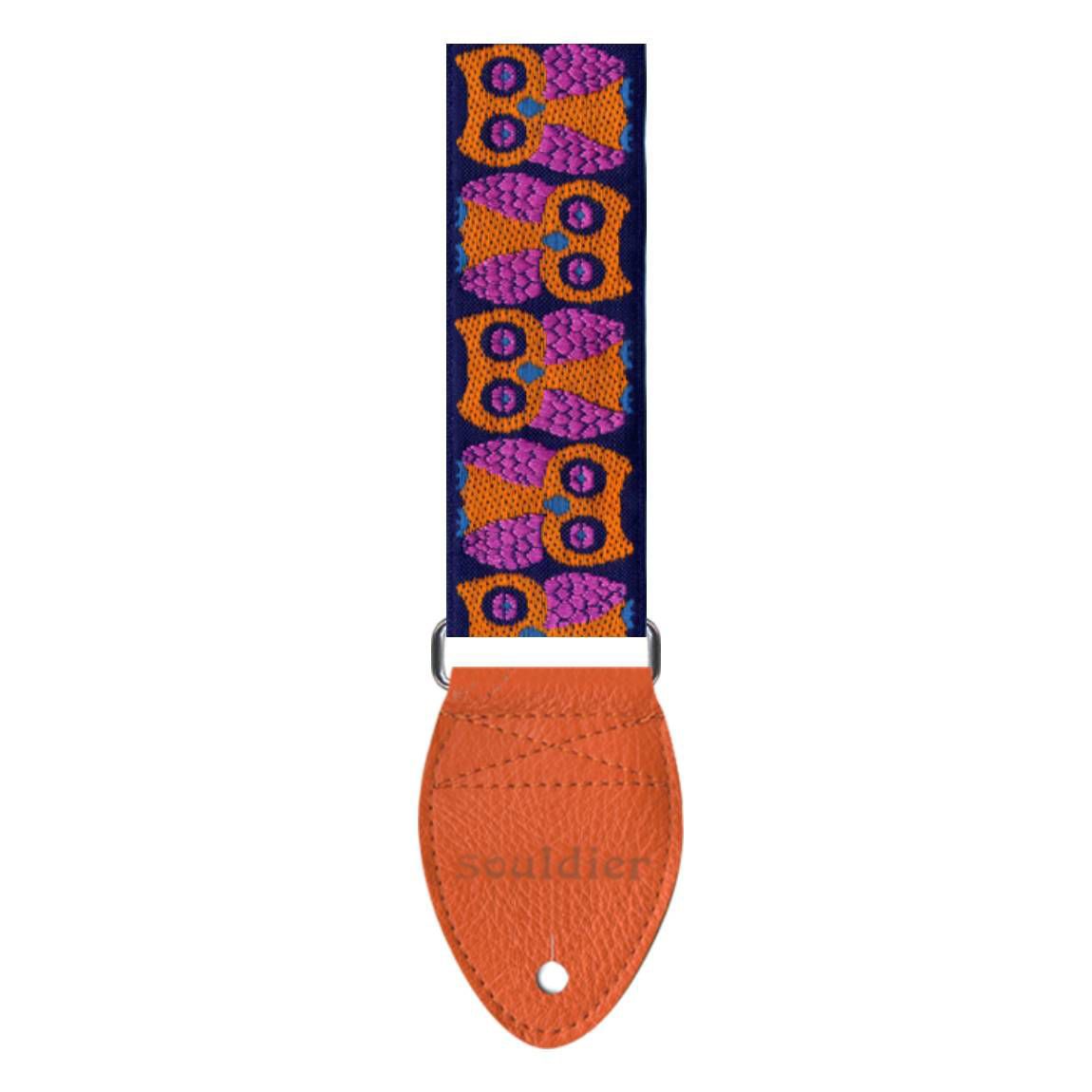 Souldier USA Guitar Strap 2in - Owls Orange