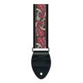 Souldier USA Guitar Strap 1.5in - Paisley RD Paisley on BK