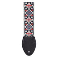 Souldier USA Guitar Strap 2in - San Quentin Cash LB/WH/RD on BK Background