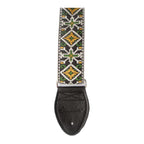 Souldier USA Guitar Strap 2in - San Quentin Cash GD/ WH/ OD on BK Background