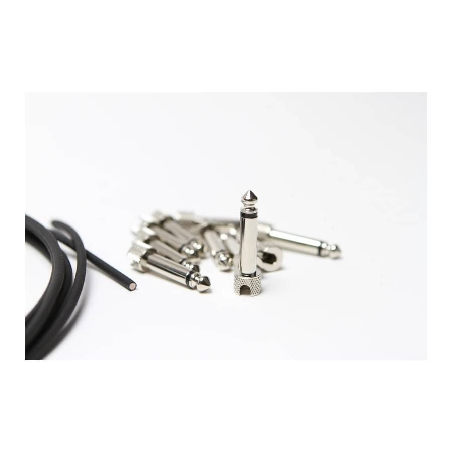 3 Monkeys Audio Pedal Kit (10 Plugs & 10ft Cable) in Black