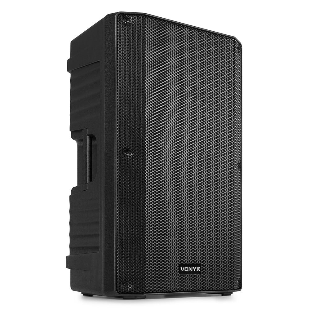 Vonyx Karaoke Bundle with Powered Speakers, Mixer, and Dual Wireless Microphone System
