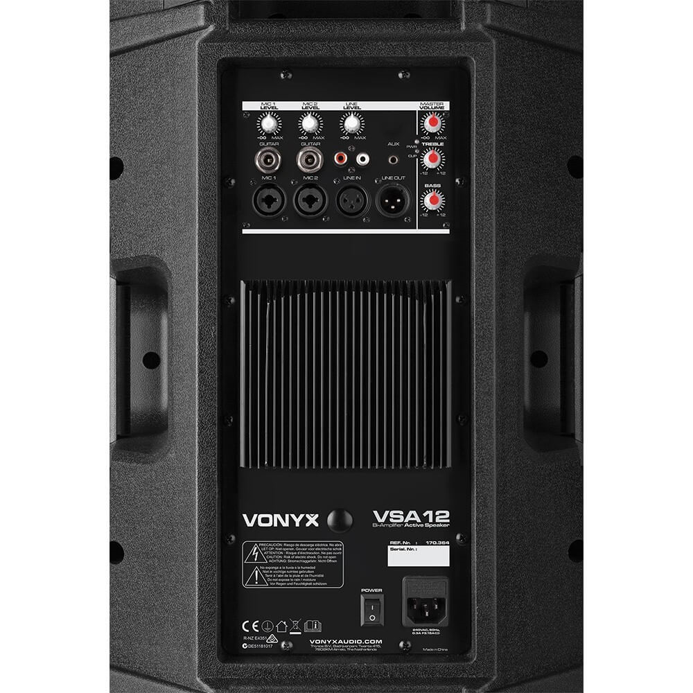 Vonyx Karaoke Bundle with Powered Speakers, Mixer, and Dual Wireless Microphone System