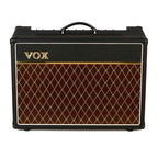 Vox AC15C1 Custom 15W tube guitar amplifier with 1x12" speaker and built-in reverb, featuring vintage design and control knobs.