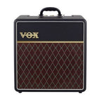 Vox AC4C1-12 guitar amplifier combo with control knobs, speaker grille, and compact design for versatile practice and performance.